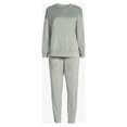 thumbnail image 2 of Joyspun Women's Velour Top and Sleep Pants Pajama Set, 2-Piece, Sizes S to 3X, 2 of 3