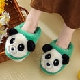 thumbnail image 6 of XXWXYD Toddler Panda Slippers for Kids Girls Boys, Plush Carton House Shoes, Warm Soft Indoor Bedroom Winter Slippers Non-Slip, 6 of 7