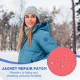 thumbnail image 4 of Uxcell Down Jacket Repair Patch, Nylon Down Jacket Patch Kit Self Adhesive Repair Tape for Coats Tent Black/Red/Pink/Light Brown, 4 of 7