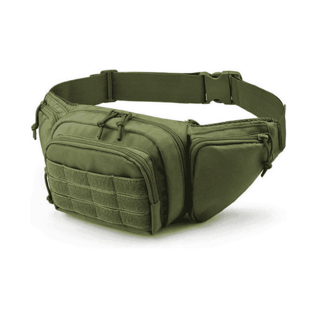 JupiterGear Sac Banane Unisexe Sac de Taille et Pochette MOLLE EDC pour Activités de Plein Air Vert
