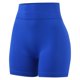 thumbnail image 2 of Gibobby Shorts Mujer Pantalones deportivos de cintura alta para mujer, pantalón liso, a la moda(Azul, M), 2 of 4