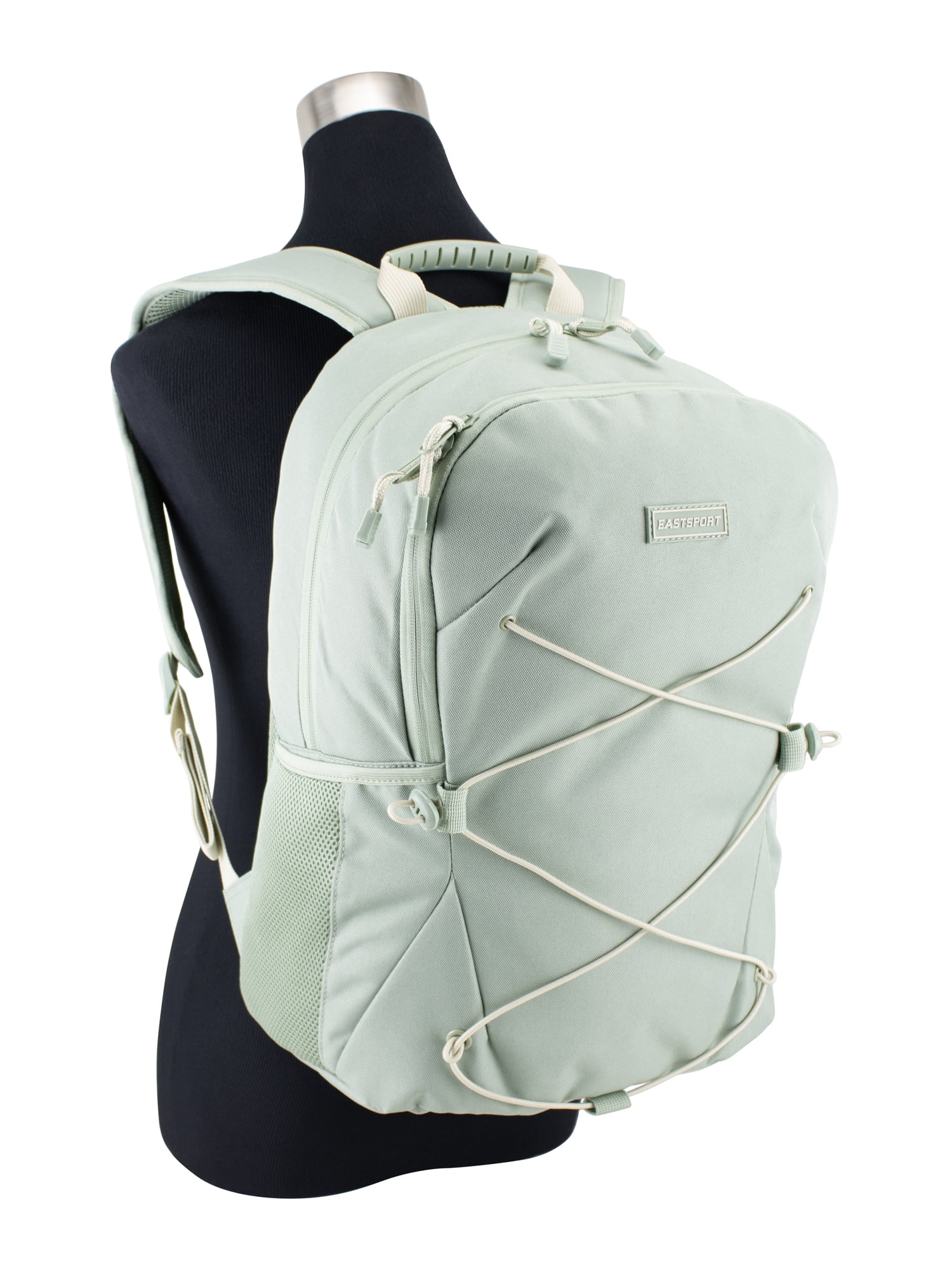 Eastsport Unisex Ascend Athleisure 18.5" Bungee Backpack, Seagrass