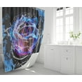 thumbnail image 5 of 4PCS Boys Shower Curtain Set - Basketball Sports Shower Curtain for Boys Bathroom Decor Basketball Shower Curtain with Bath Mat and 12 Hooks Basketball Bathroom Decor for Boys Teens Mens, 70" x 70", 5 of 6