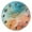 Green Blue Red Orange Marble, variant on Dailycode Round Wall Clock Battery Operated Silent Non-Ticking Hanging Clock Gold Pointer 10" Racing Car on Planet
