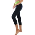 thumbnail image 6 of ToBeInStyle Women's Comfy Capri Yoga Pants with Criss-Cross Design, 6 of 7