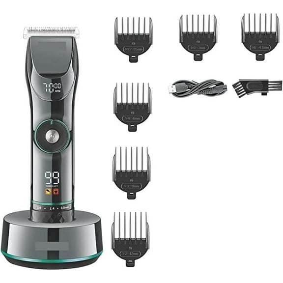Hair Trimmer Professional Cordless 15 Speed Adjustable Hair Trimmer for Men Beard Hair Clipper Electric Hair Cutting Machine Barber Shop Kit Hair Care and Styling