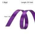 thumbnail image 2 of Unique Bargains 3/8 Inch 25 Yard Satin Ribbon Grosgrain Thin Solid Silk Wedding Bouquet Ribbon for Gift Wrapping Violet Purple, 2 of 7