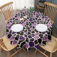 thumbnail image 5 of Design Pattern Round Tablecloth 60 Inch – Waterproof Polyester Table Cover with Full Print Design, Wrinkle Resistant & Washable for Kitchen Dining Party Decor, 5 of 6