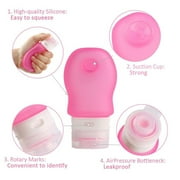 3Pcs Tube Squeeze Cosmetic Cream Lotion Silicone Travel Bottle Empty Container 60ML Shampoo Lotion Bath Gel