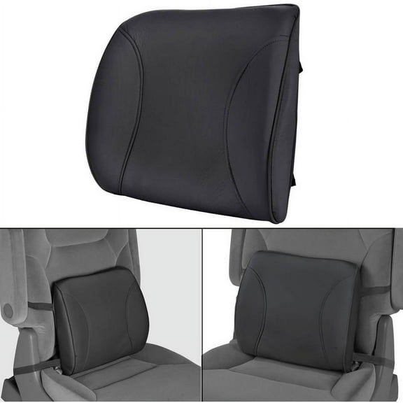 Motor Trend Lumbar Back Support, Portable Orthopedic Lumbar Back Support Memory Foam and PU Leather