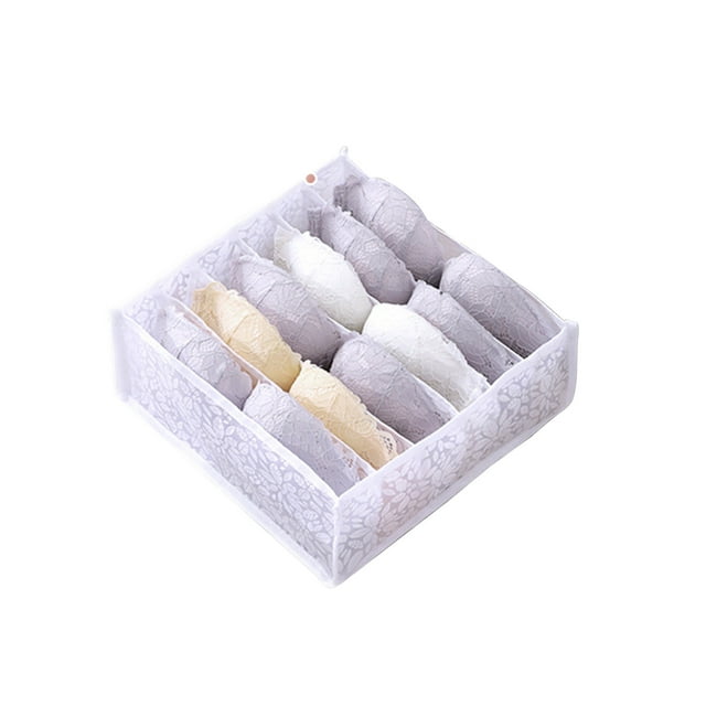 Foldable Closet Organizer Drawer with Handles - Washable Fabric Compartment Storage for Underwear/Socks (17.32x9.84)