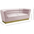 thumbnail image 6 of Meridian Furniture Bellini Solid Wood and Velvet Sofa in Pink, 6 of 6
