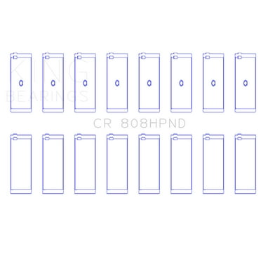 King Engine Bearings CR 808HPNDSTDX Engine Connecting Rod Bearing Set Fits select: 1988-2000 CHEVROLET GMT-400, 1981-1999 CHEVROLET SUBURBAN