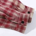 thumbnail image 6 of ZUKMRJPC Men's Vintage Checkered Shirts Casual Long Sleeve Drawstring Lazy-Style Button Down Hooded Shirt Fall Lightweight Loose Fit Shirt Jacket, 6 of 9