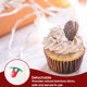 thumbnail image 5 of Injueey Paquete de 20 adornos de pastel de Navidad, decoración de cupcakes con purpurina, banquete de frutas, Baby Shower, boda, postre, suministros Kits de decoración para fiestas Piernas abiertas Injueey HA010048-02, 5 of 6