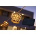 thumbnail image 4 of Newgarden Outdoor Shaded String Light Alba, Solar, Jute Cable 26 ft 10x 35-Lumen LED Handmade, 2 Watts, 4 of 6