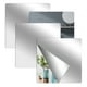 thumbnail image 5 of Moyic Hojas de espejo acrílico de 4 piezas, azulejos de espejo duraderos y resistentes a impactos para decoración del hogar DIY Conjuntos de muebles de dormitorio, 5 of 6