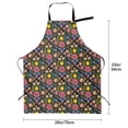 thumbnail image 2 of Kdxio Mexican Folk Art Floral Apron with Pockets Adjustable Kitchen Aprons for Men Women Waterproof Aprons for Cooking,Drawing,Crafting, Baking Household Cleaning, 2 of 5
