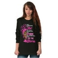 thumbnail image 5 of Black Breast Cancer I Am The Storm Women's Long Sleeve T Shirt Brisco Brands S, 5 of 6