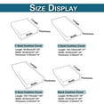 thumbnail image 2 of DONGPAI Outdoor Cushion Covers Waterproof for Patio Furniture, Stretch Couch Cushion Slipcovers 1-Piece Jacquard Sofa Seat Protector, Replacement Rectangle Cover for Sectional RV, Black, 1 Seat, 2 of 7