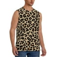 thumbnail image 2 of Fotbe Men's Leopard Print-1 Print Men's Sleeveless Muscle Tank Tops Casual T-Shirts for Gym Workout Beach-XX-Large, 2 of 8