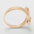thumbnail image 3 of LBG British Made 9k Rose Gold Natural Emerald Womens Band Ring - 33 size options - 8.25 - 33 size options - Sizes 4 to 12 Available, 3 of 6