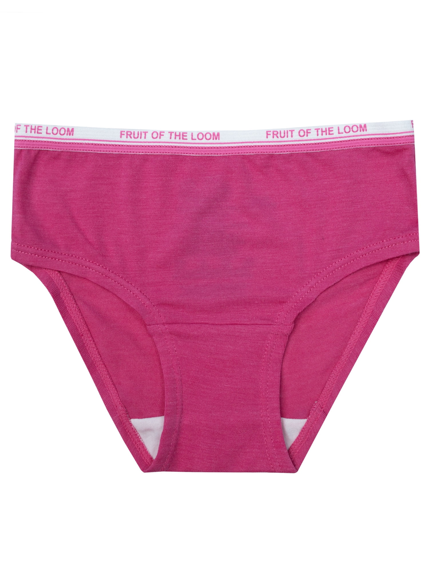Fruit of the Loom Toddler Girl 360 Stretch True Comfort Super Soft Modal Briefs Underwear, 6 Pack, Sizes 2T/3T
