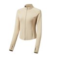 thumbnail image 2 of Bovxnpu Women's Long Sleeve Sun Protection Shirts, Lightweight Womens Activewear Breathable Sunscreen Hoodie Workout Tops, Woman Casual Sports Zipper Sun-proof High Elastic Coat S, 2 of 9