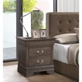 thumbnail image 5 of Glory Furniture Louis Phillipe 2-drawer Wooden Nightstand Grey Stained, 5 of 5