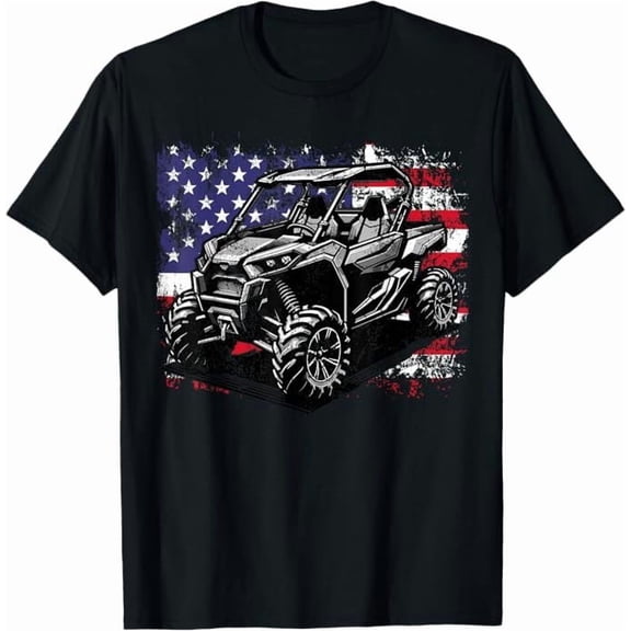 American Flag U Side By Side 4Th Of July Sxs Off Road T-Shirt All Size S-5XL