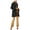 Black - deepblack, variant on I.N.C Womens Ruffled-Sleeve Pea Coat, Black, X-Small