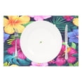 thumbnail image 2 of Ryvnso Placemats Set of 4 Tropical Flowers Dining Mats Heat-Resistant Non-Slip Washable Table Mat, 2 of 8