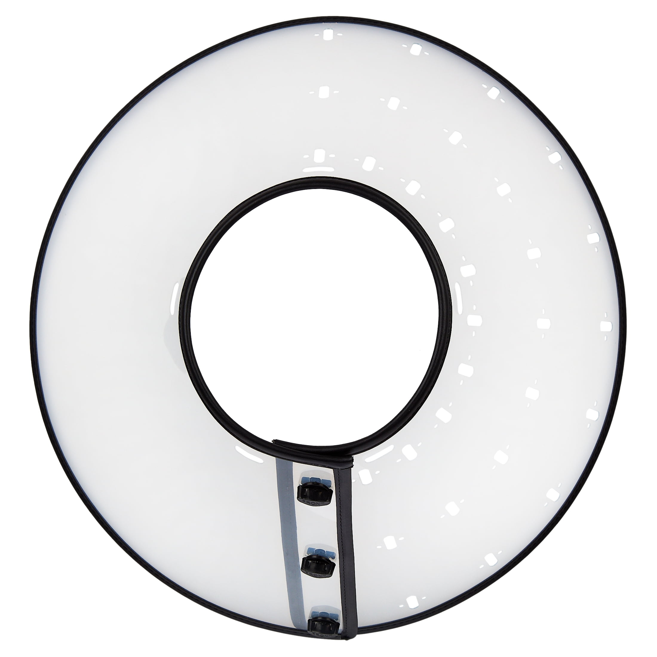 Vibrant Life Plastic Adjustable Pet Recovery E-Collar Cone for Dogs and Cats, Clear, L