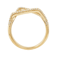 thumbnail image 2 of Women's Welry 1/3 cttw Diamond Twisted Ring in 10kt Yellow Gold, Size 9, 2 of 5