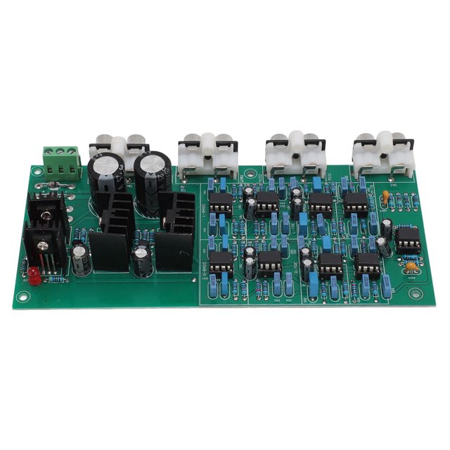 3 Way Speaker Frequency Divider, Op Amp Chip E5532 Easy Installation Stereo 6 Channel Output Frequency Divider Board for Speaker