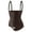 Brown, variant on Post Pregnancy Body Shaping Bodysuit for Women with Hook Eye Closures Shapewear