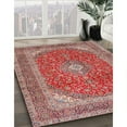 thumbnail image 2 of Ahgly Company Indoor Rectangle Traditional Light French Beige Brown Medallion Area Rugs, 8' x 10', 2 of 6