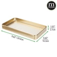 thumbnail image 6 of mDesign Metal Guest Hand Towel Paper Napkin Storage Tray Dispenser - Soft Brass, 6 of 7