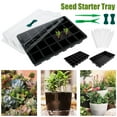 thumbnail image 1 of 24 Holes Nursery Pot Planting Seed Tray Kit Plant Germination Box with Lid Garden Grow Box, 1 of 10