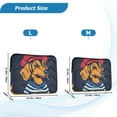 thumbnail image 4 of FORMRS 13"-13.3" Laptop Sleeve Protective Case Soft Carrying Quilted Computer Bag Cover, Blue Dog Artist, 4 of 7