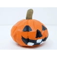 thumbnail image 3 of Handmade Wooden Jack-o'-Lantern Pumpkin Decoration, Small Holiday Decor, Mini Rustic Fall Autumn Halloween Rustic Indoor Outdoor Craft, 3 of 4