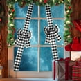 thumbnail image 5 of KOYPTL 4pcs-Christmas Velvet Bows and Ribbon for Cabinet Door,Plaid Bows Ribbons for Christmas Thanksgiving Fireplace Festive Party Gift Wrapping Supplies & Furniture Windows Chair Kitchen Decoration, 5 of 6