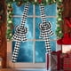 thumbnail image 5 of Paquete de 4 lazos navideños para armario, cintas y lazos a cuadros para puerta, decoración navideña para el hogar, pared, árbol, boda, etc., 5 of 6