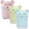 thumbnail image 1 of 3pcs Lovely Mini Bash Bin Desktop Recipiente de basura de basura de basura para casa, 1 of 8