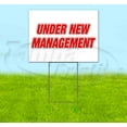 thumbnail image 1 of Under New Management (18" x 24") Yard Sign, Includes Metal Step Stake, 1 of 6