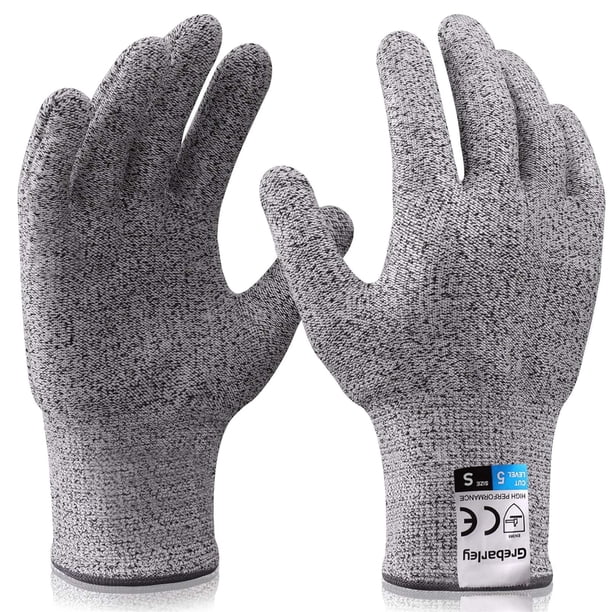 Guantes resistentes a cortes JM Guantes de trabajo cocina protección nivel 5 L 1 par