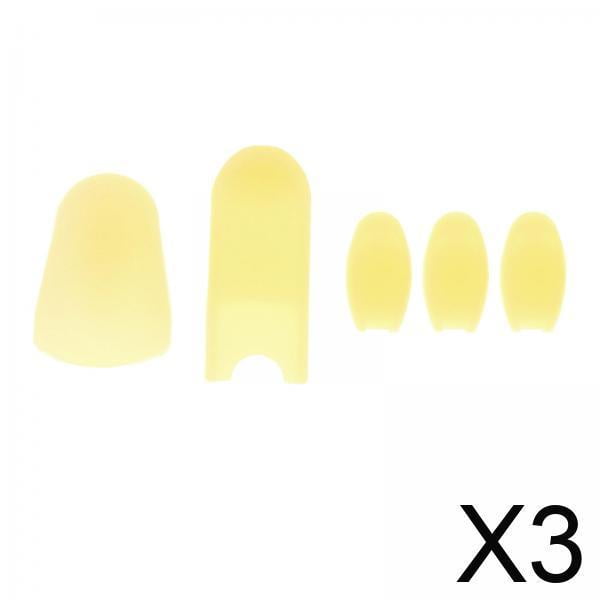 3 Cojines Para Reposapulgares De Saxofón, Almohadillas Elevadoras Para Llaves De Palma, Accesorios Para Saxofón, Color Amarillo