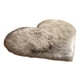 thumbnail image 3 of Alfombra de peluche con forma de corazón, regalo de cumpleaños, decoración del hogar, multifuncional Gris, 3 of 9