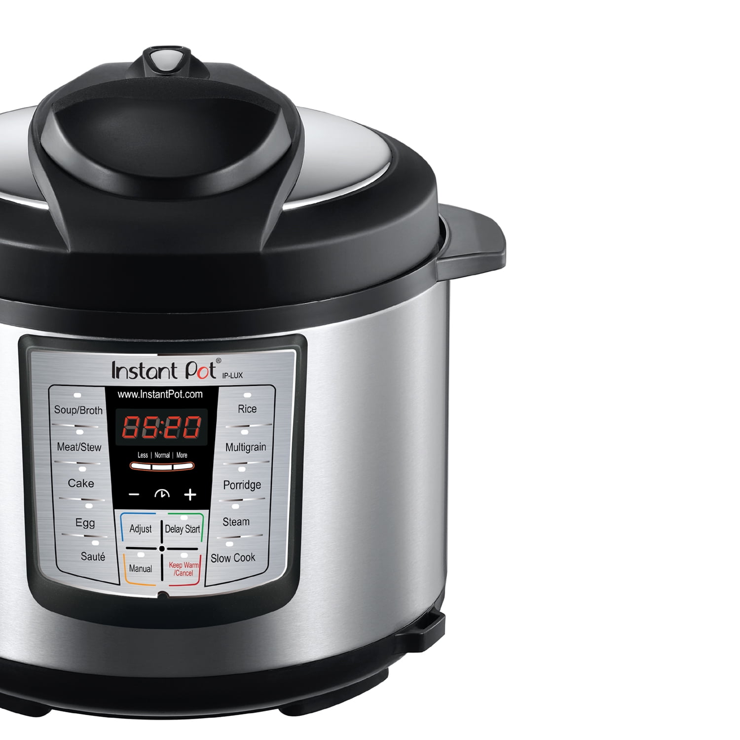 Instant Pot® Lux Stainless Steel 6-in-1 Programmable Pressure Cooker -  Silver/Black, 8 qt - Fred Meyer