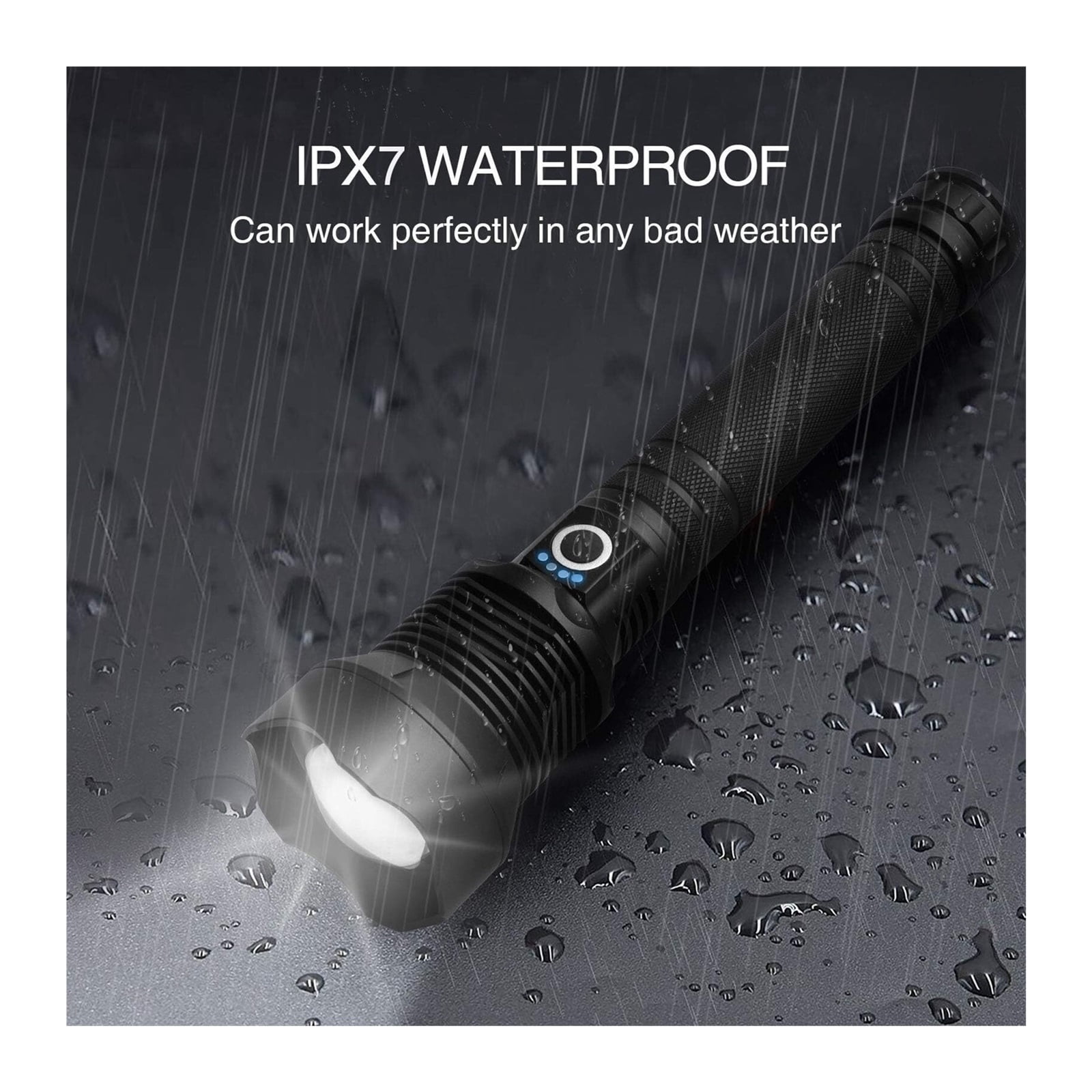 Rechargeable LED Flashlights High Lumens, 990000 Lumens Super Bright Flashlight with 5 Modes & Waterproof, Powerful Handheld Flashlight for Camping Emergencies